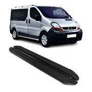 Trittbretter Seitenschweller für Renault Trafic 2001-2014 L2 Aluminium Schwarz