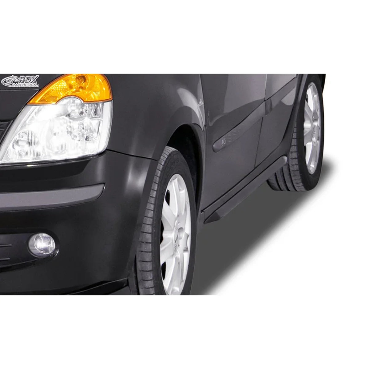 RDX Seitenschweller 'Slim' für Renault Modus 2004- ABS Schwarz 2er-Set TÜV