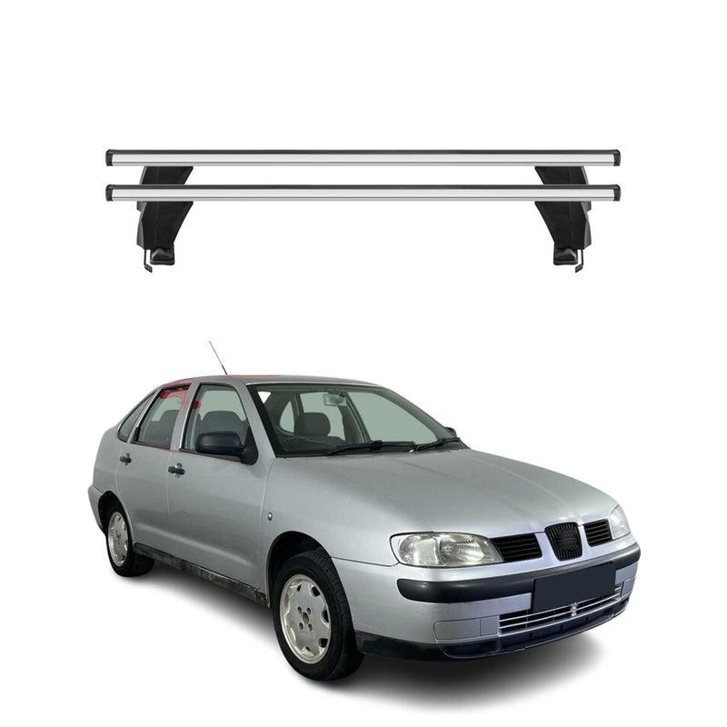 Menabo Dachträger Grundtäger für Seat Cordoba 1993-2002 50kg Alu Silber 2 tlg