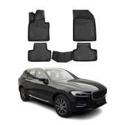 OMAC Gummimatten Fußmatten für Volvo XC60 2017-2021 TPE Automatten Schwarz 4tlg
