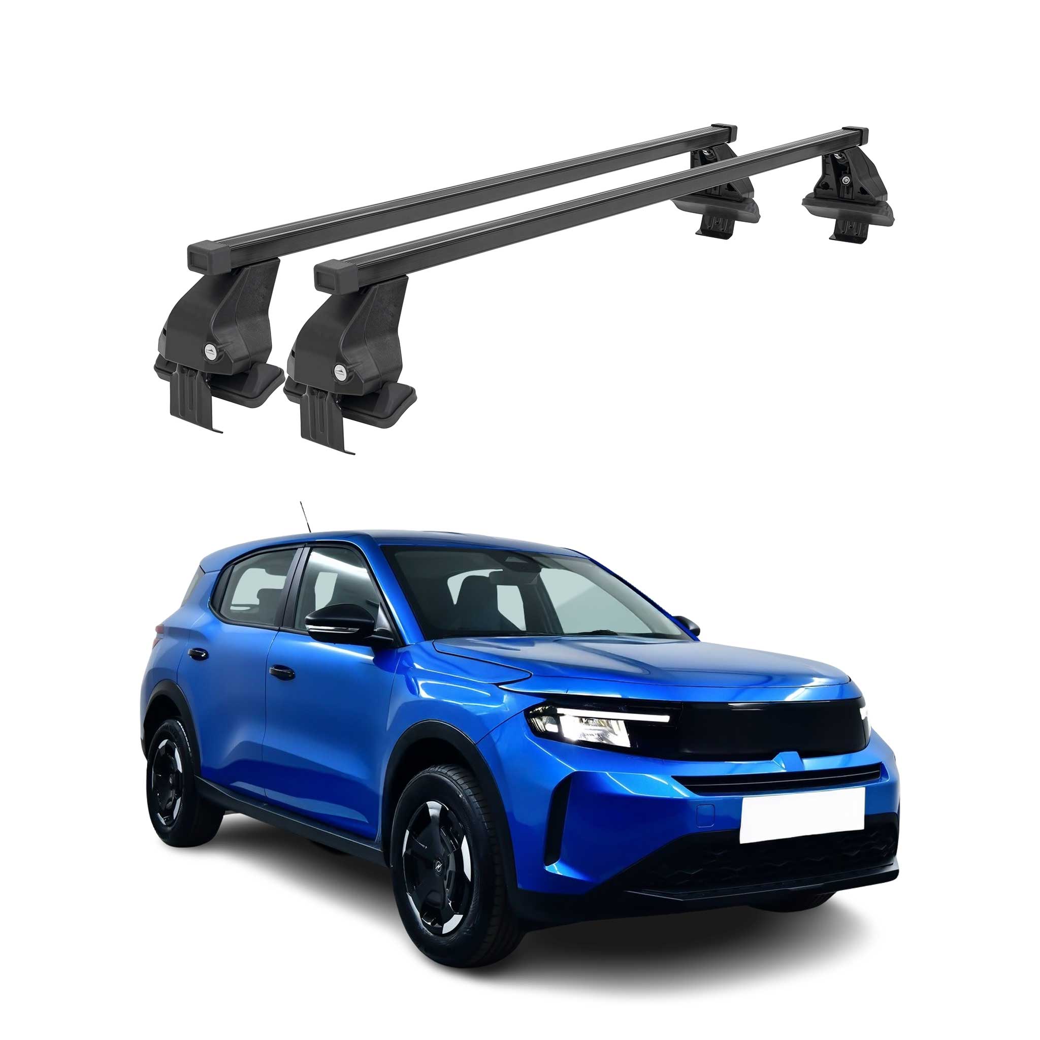 Menabo Dachträger Grundtäger für Opel Frontera 2024-2026 75kg Schwarz Stahl 2tlg