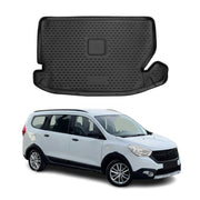 Kofferraummatte Kofferraumwanne für Dacia Lodgy Stepway 2017-2024 7 sitze Gummi