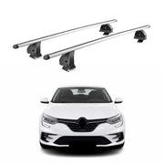 Alu Dachträger für Renault Megane IV Schrägheck Kombi 2016-2024 5Tür TÜV Silber