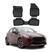 OMAC Gummimatten Fußmatten für Mazda2 Hybrid 2022-2026 TPE Automatten Schwarz