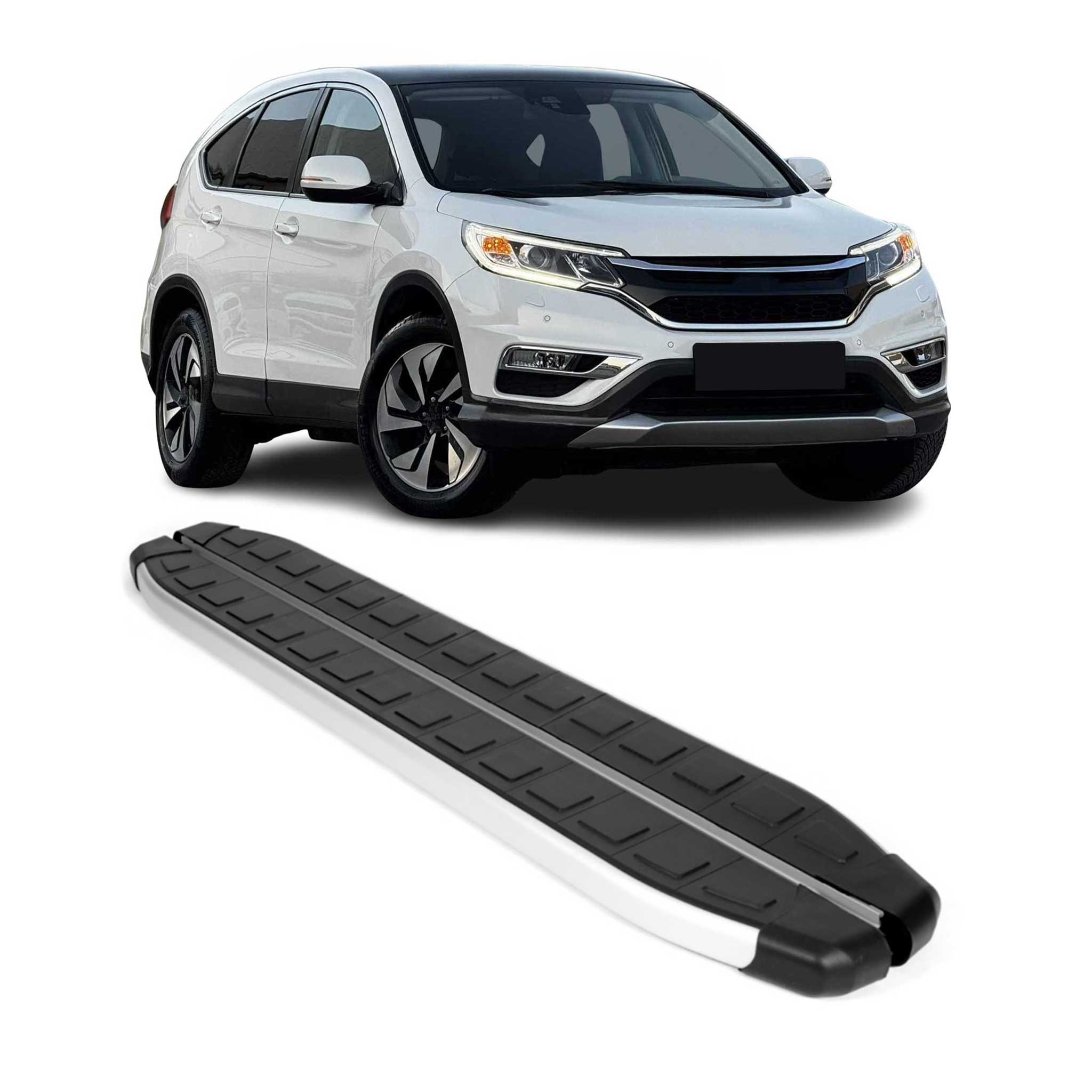 Seitenschweller Seitenbretter Trittbretter für Honda CR-V 2012-2019 Alu Schwarz