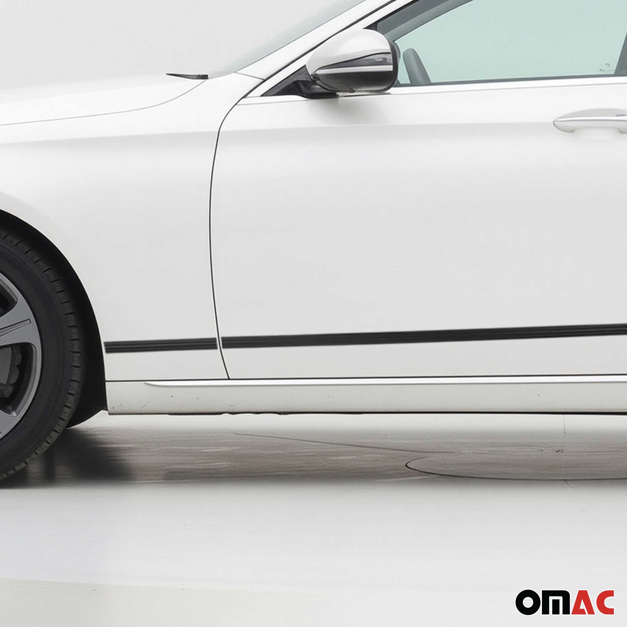 Seitentürleiste Türschutzleiste für Mercedes E Klasse W213 2016-2021 Alu 8x