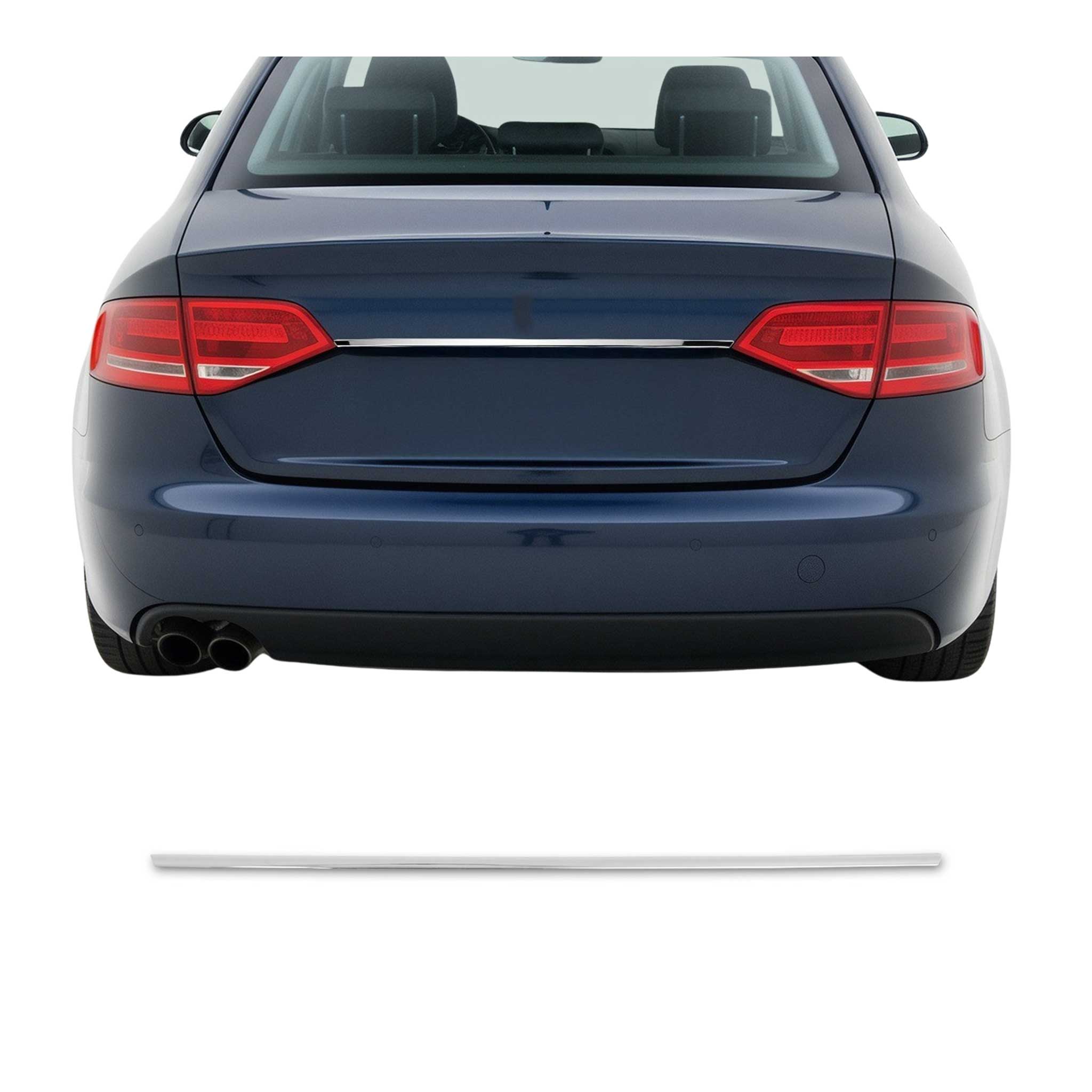 Heckklappe Kofferraumöffner für Audi A4 Limousine 8K2 B8 2008-15 Edelstahl Chrom