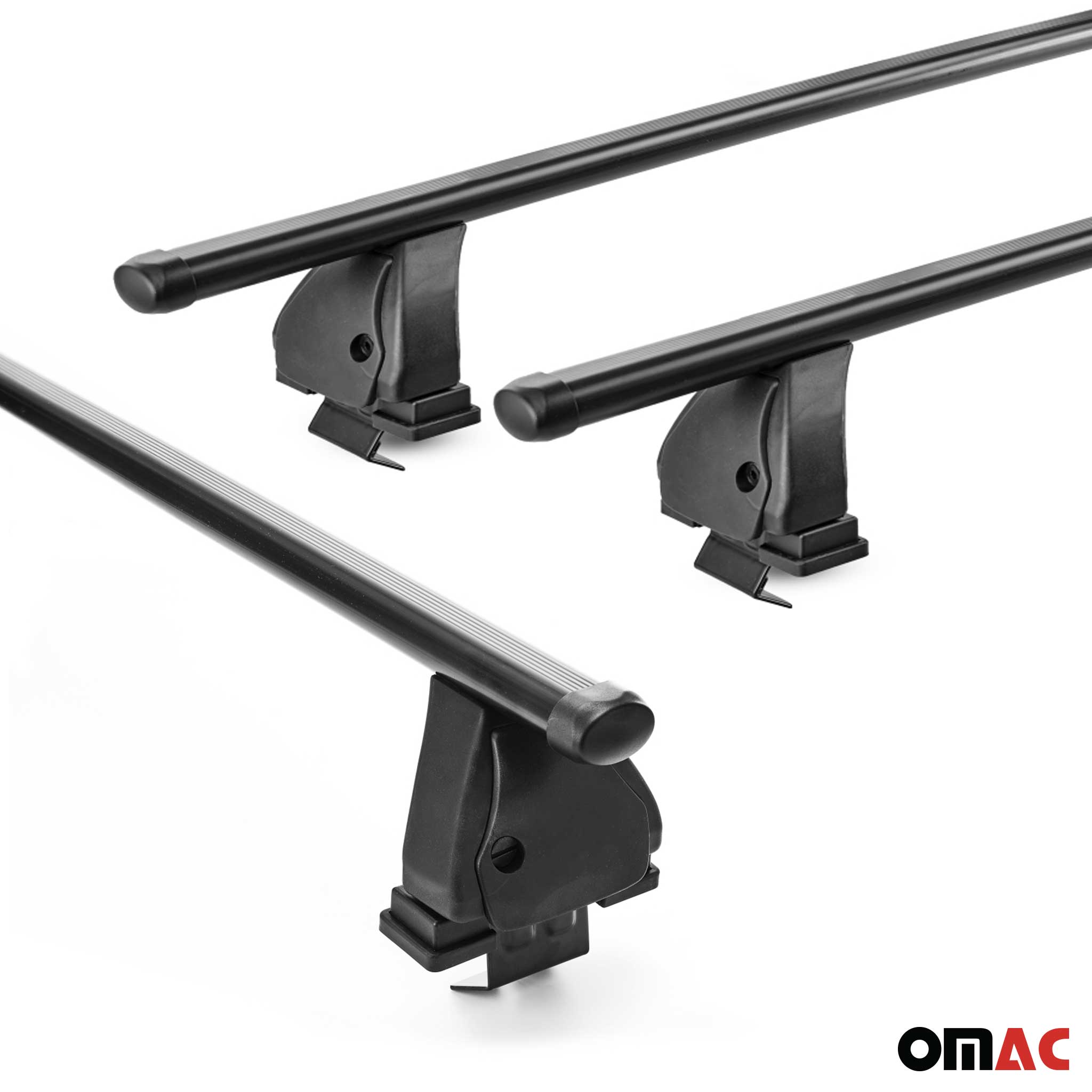 Stahl Dachträger für Volvo C40 2022-2026 TÜV Abschließbar 75 kg 2tlg Schwarz