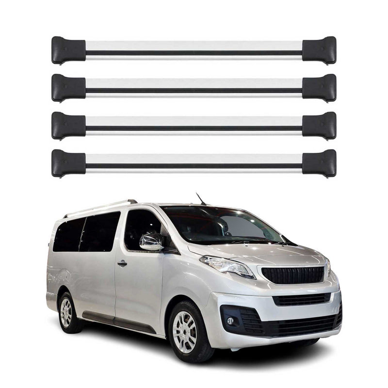 Dachträger Grundtäger für Peugeot Expert / Traveller 2016-2025 Alu Silber 4 tlg