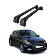 Dachträger Gepäckträger für Hyundai i20 2014-2020 HB Schwarz Aluminium 2 tlg