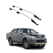 Alu Dachreling Querträger für Mitsubishi L200 DoubleCab 2015-2026 Grau