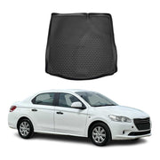 Kofferraummatte Kofferraumwanne für Peugeot 301 2013-2020 Gummi TPE Schwarz