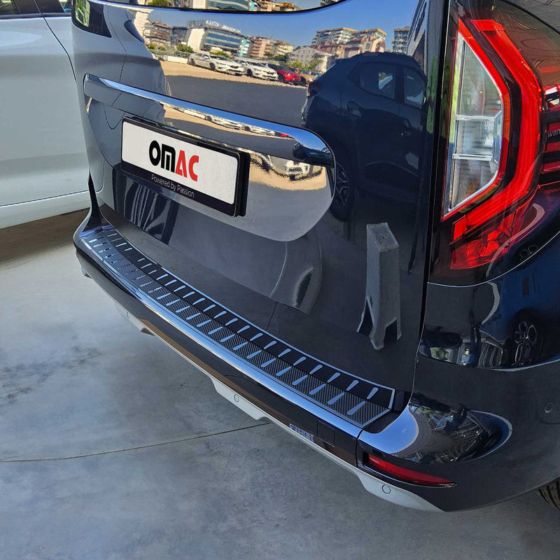 Ladekantenschutz für Mercedes Citan 2021-2025 Edelstahl Carbon Foliert