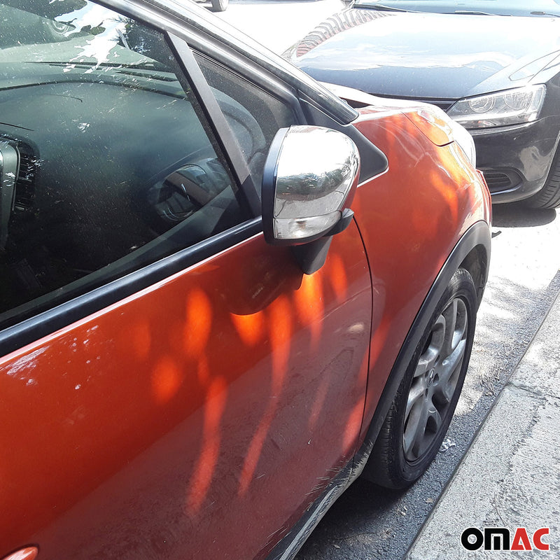 Spiegelkappen Spiegelabdeckung für Renault Captur 2020-2025 Chrom ABS Silber