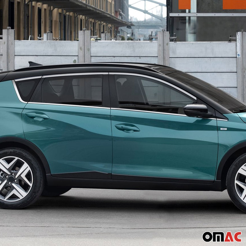 Fensterleisten Zierleisten für Hyundai Bayon 2021-2025 Edelstahl Chrom 14tlg