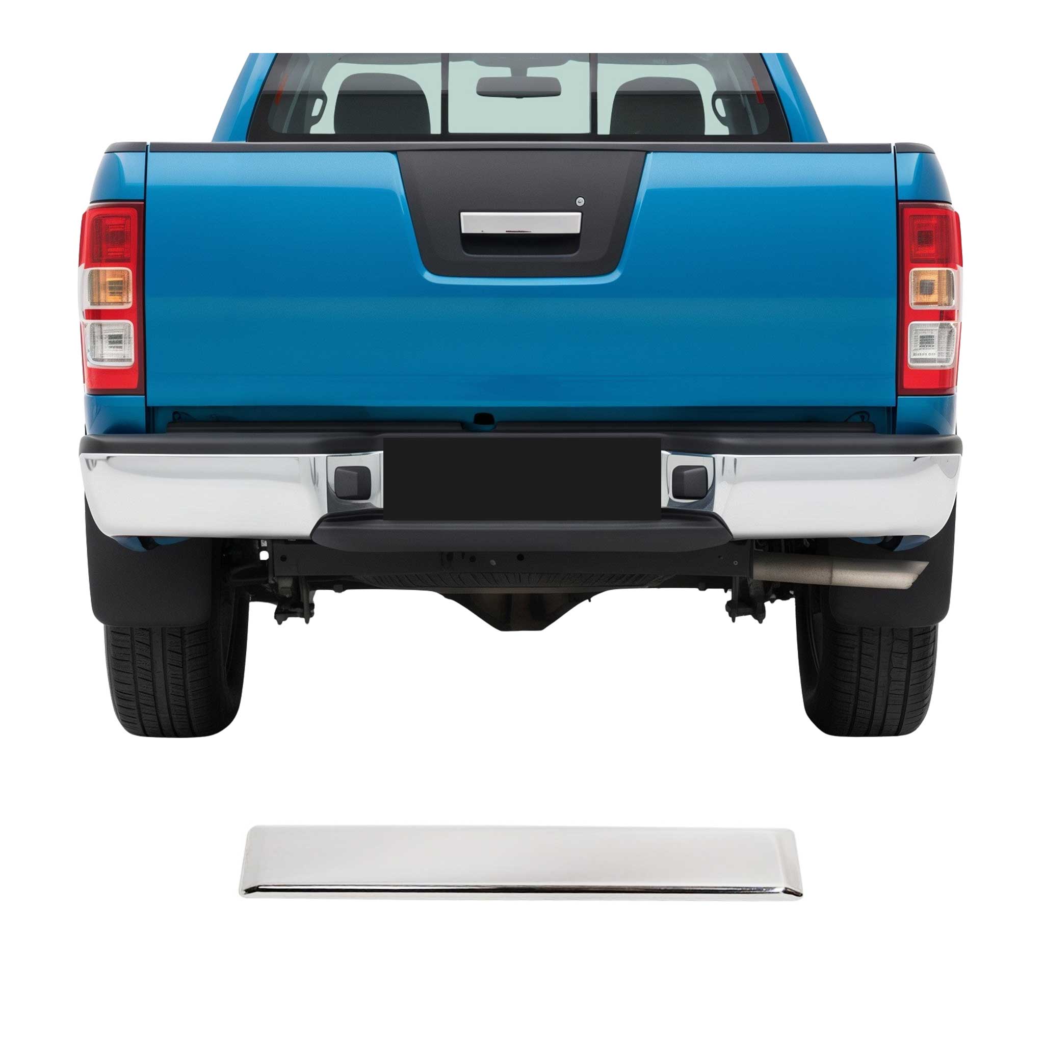 Heckklappe Kofferraumöffner für Nissan Navara D40 2006-2015 Edelstahl Chrom