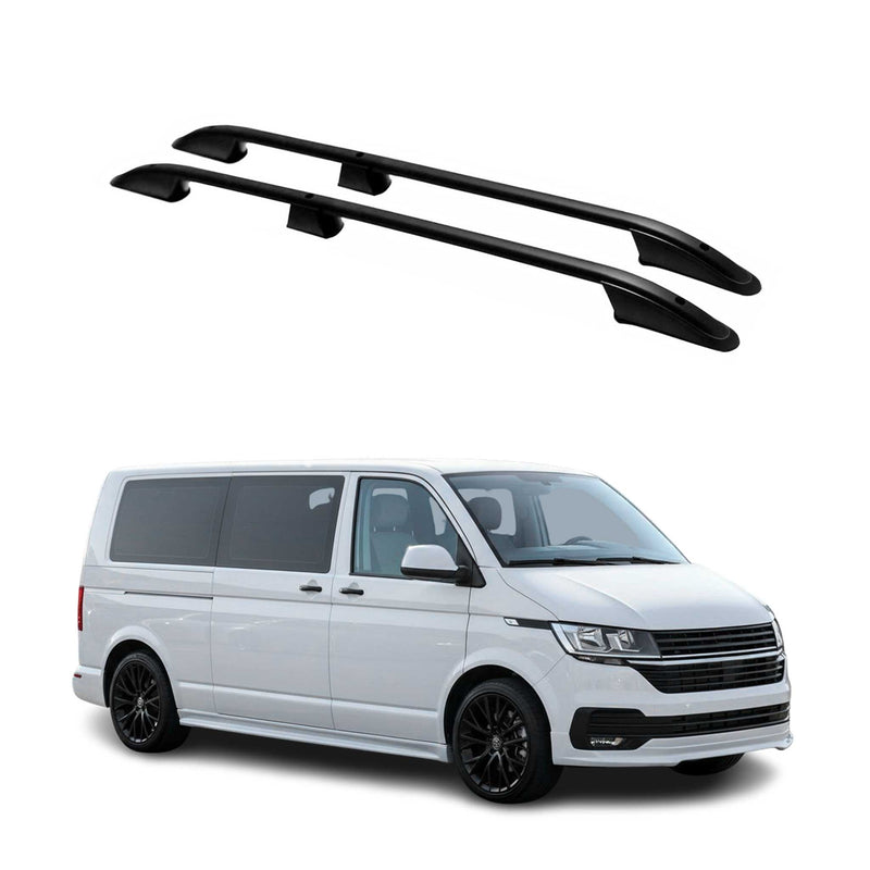 Dachreling Relingträger für Volkswagen Transporter T7 2024-2025 Schwarz L2 2 tlg
