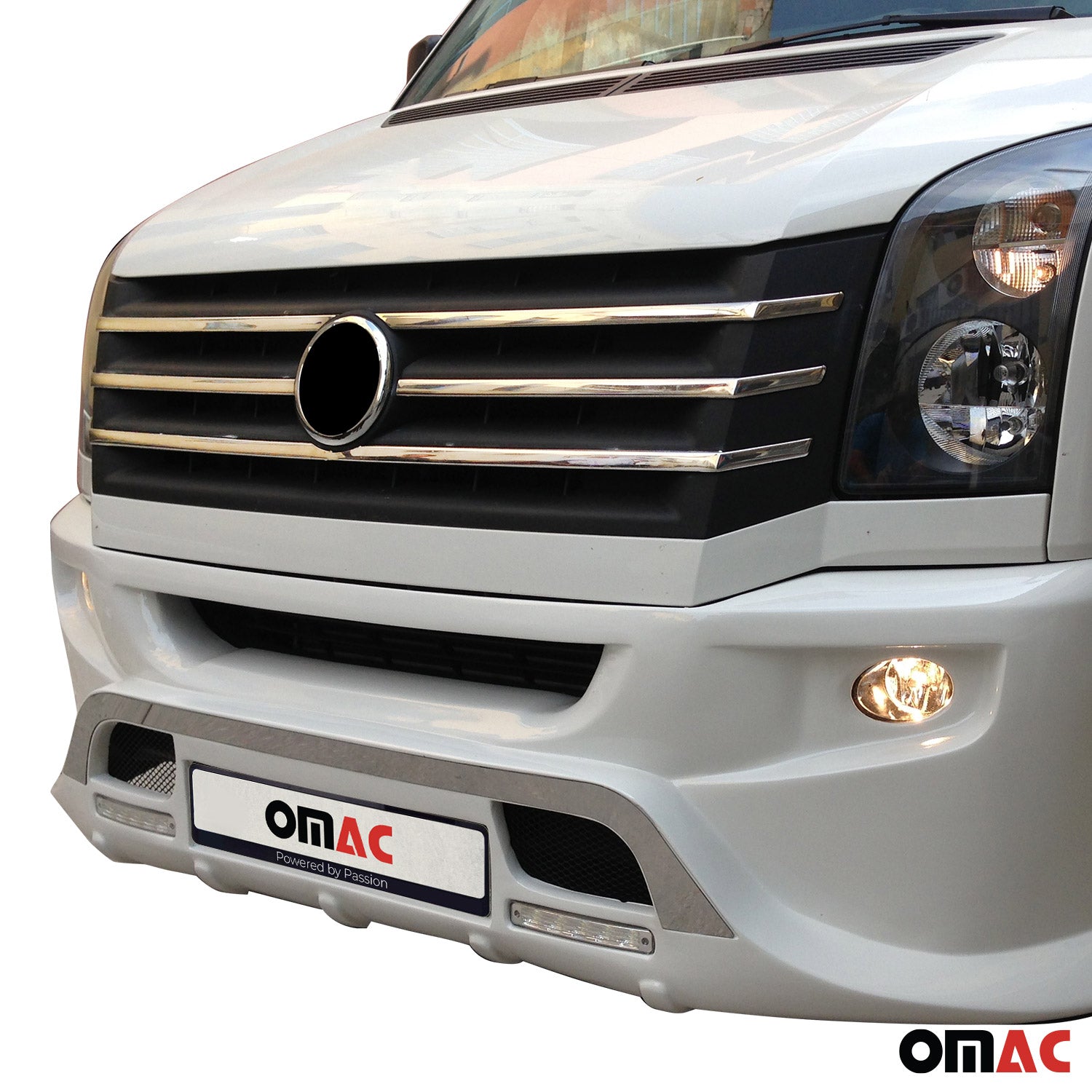 Kühlergrill Leisten Grillleisten für VW Crafter 2012-2017 Edelstahl Chrom 5tlg
