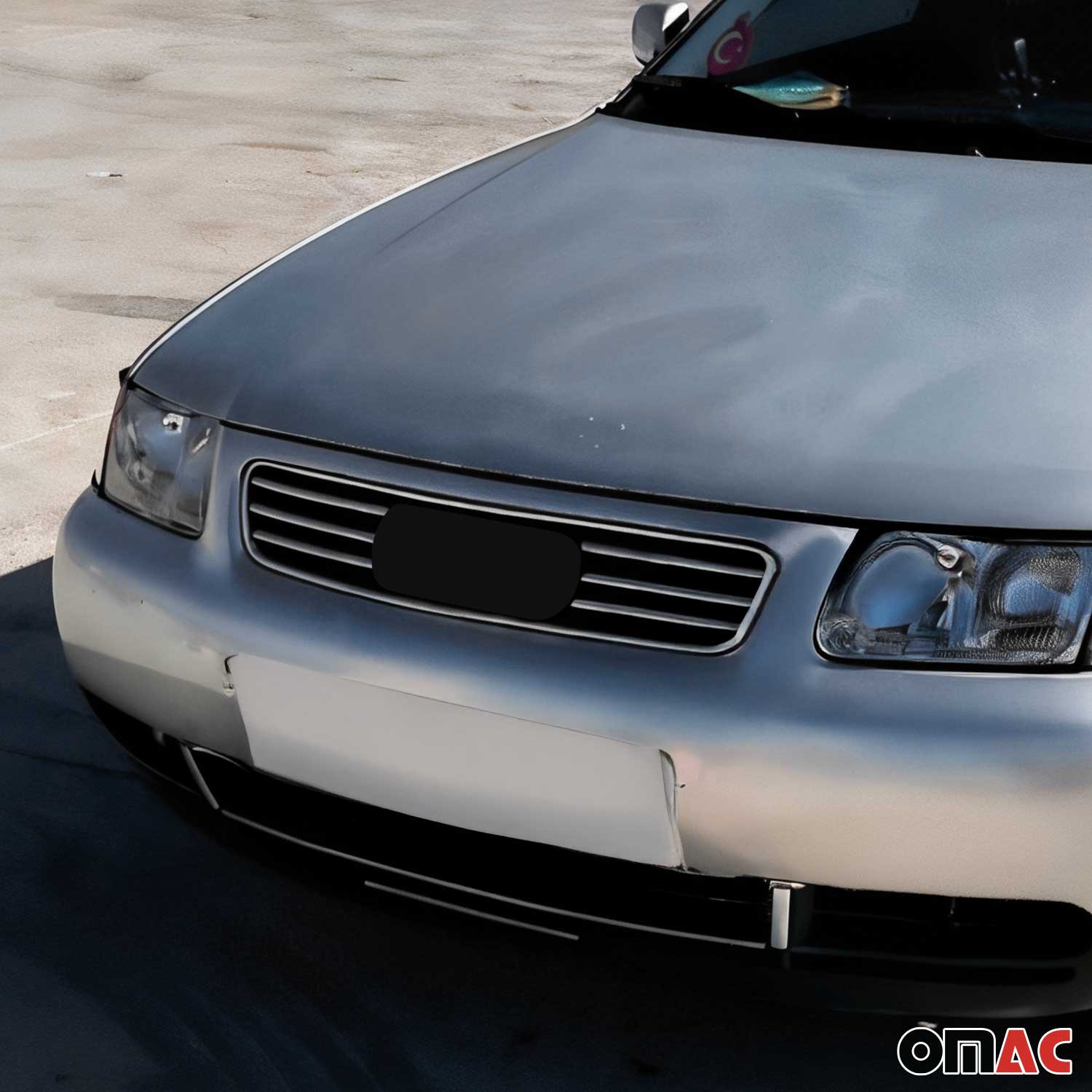 Kühlergrill Leisten Grillleisten für Audi A3 8L 1996-2000 Edelstahl Chrom 6tlg