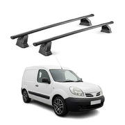 Stahl Dachträger für Nissan Kubistar 2003-2009 TÜV Abschließbar 2tlg Schwarz