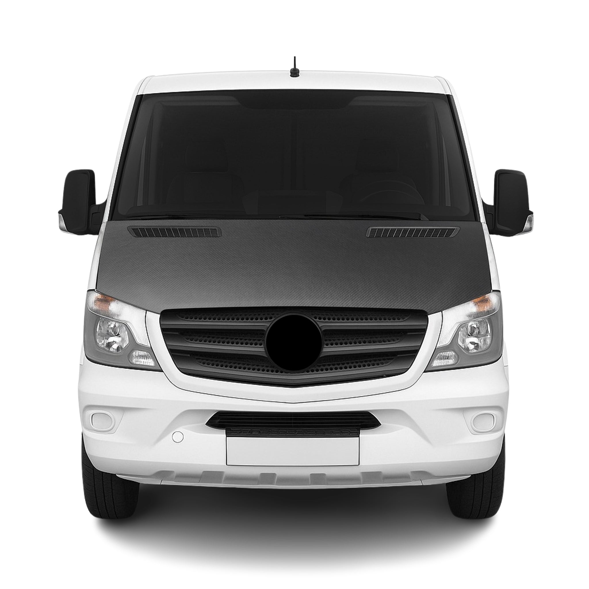 Haubenbra Steinschlagschutz für Mercedes Sprinter W906 2013-2018 Carbon Schwarz
