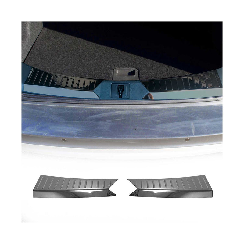 Innen Ladekantenschutz Stoßstange für Ford Kuga 2013-2016 Edelstahl Dunkel 2tlg