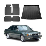 Fußmatten & Kofferraumwanne Set für BMW 5er Touring E39 1995-2003 Gummi 5x