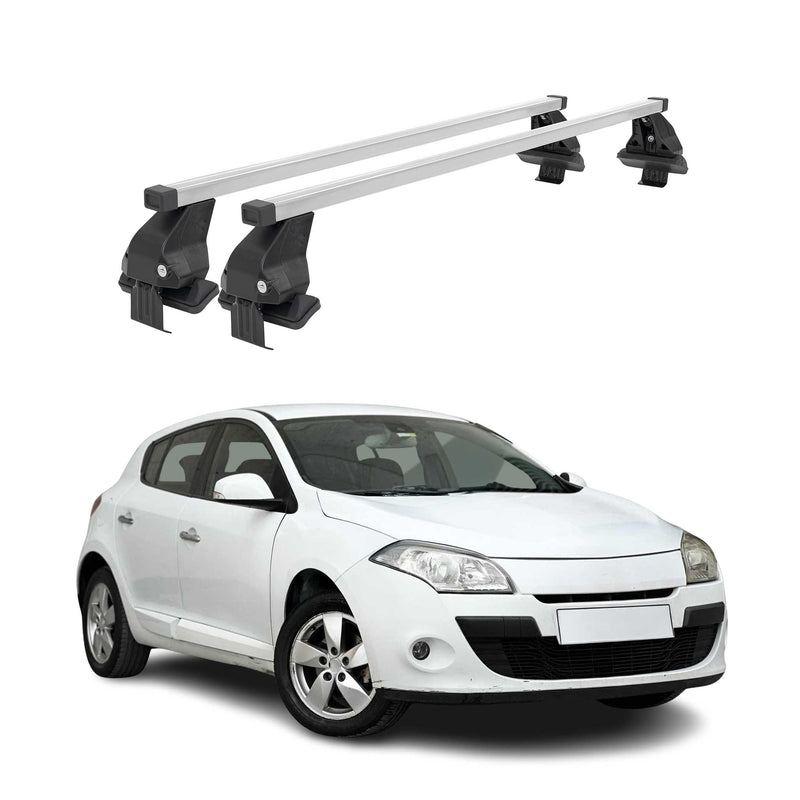 Menabo Dachträger Grundtäger für Renault Megane 2008-2016 50kg Stahl Silber 2x