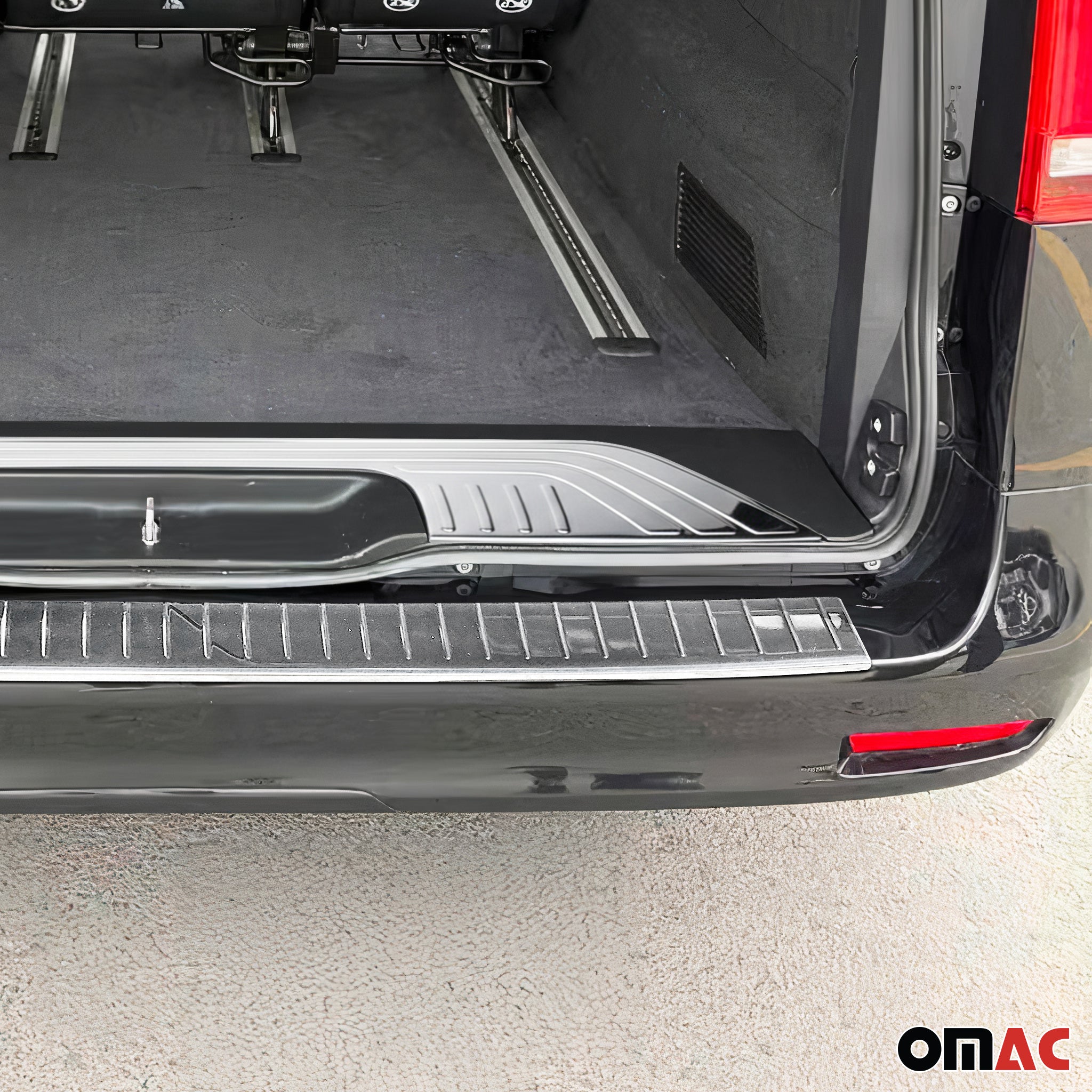 Ladekantenschutz & Stoßstange Satz für Mercedes Vito W447 2014-26 Chrom Glänzend