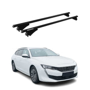 Menabo Grundträger Dachträger für Peugeot 508 SW 2018-2025 ABE Alu Schwarz 2x