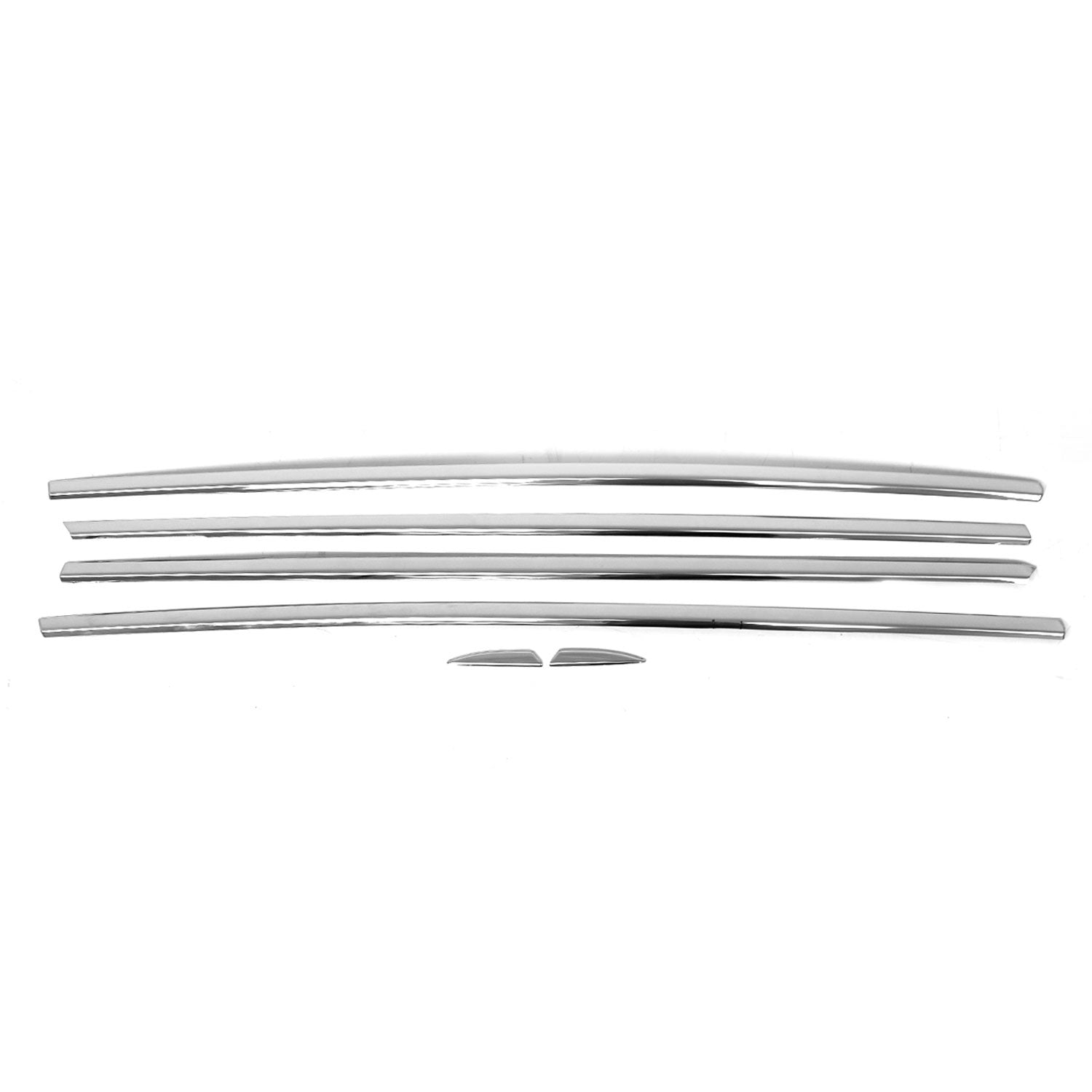 Fensterleisten Zierleisten für Renault Megane 2016-2020 Limo Edelstahl Chrom 6x