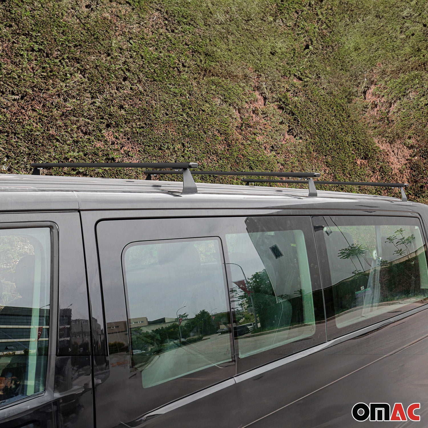 Dachträger Grundtäger für VW T7 Multivan 2021-2026 75kg Stahl Schwarz 3tlg