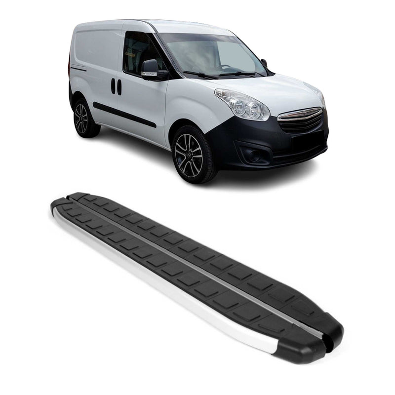 Seitenschweller Seitenbretter für Opel Combo Kurzer D 2012-18 Alu Schwarz