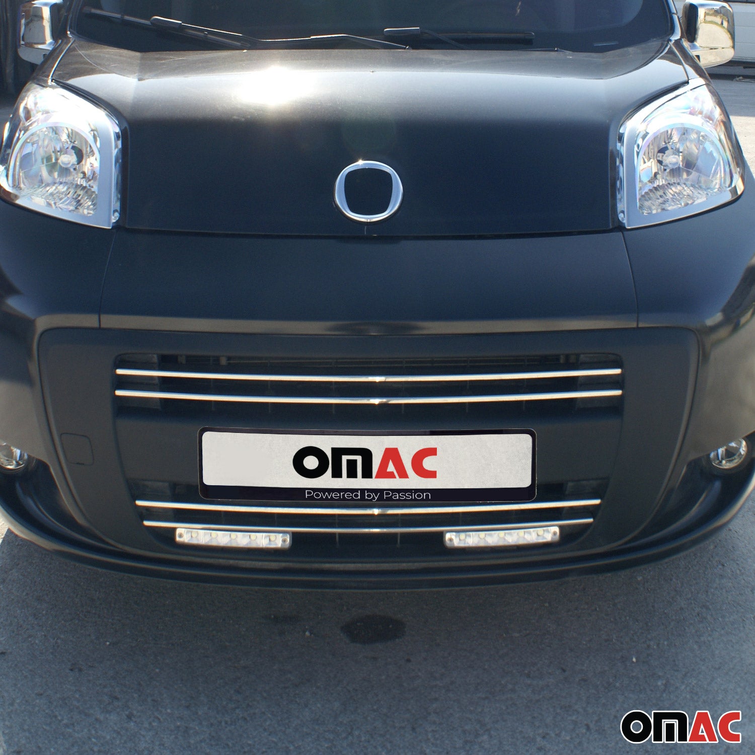 Kühlergrill Leisten Grillleisten für Peugeot Bipper 2008-2024 Edelstahl Chrom 4x