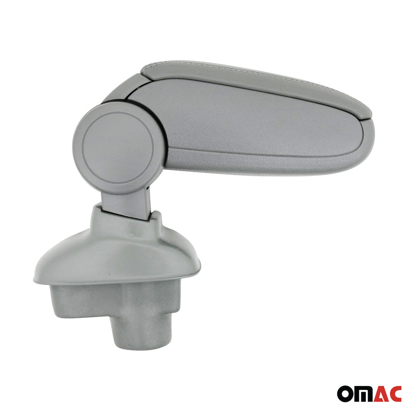 Mittelarmlehne Armlehne Mittelkonsole für Opel Corsa D 2006-2014 PU-Leder Grau