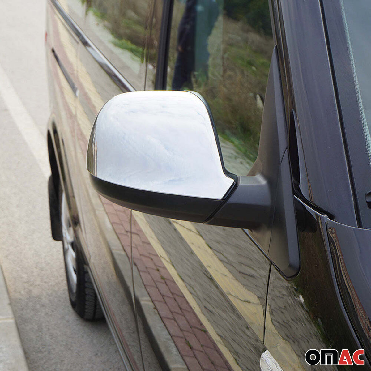 Spiegelkappen Spiegelabdeckung für VW Transporter T5 2010-2015 Edelstahl Chrom