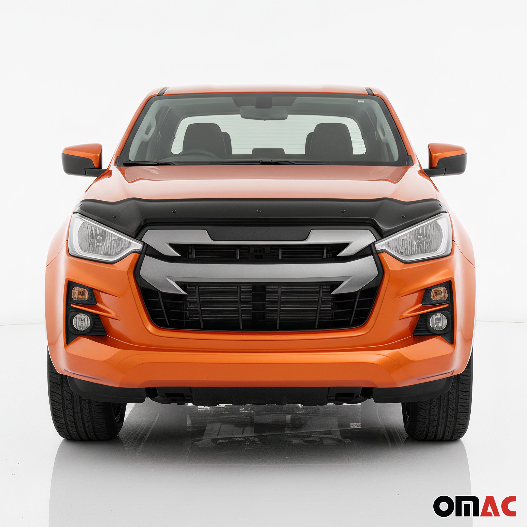 Motorhaube Deflektor Insekten für Isuzu D-max mk3 2019-2023 Pre-FL ABS Schwarz