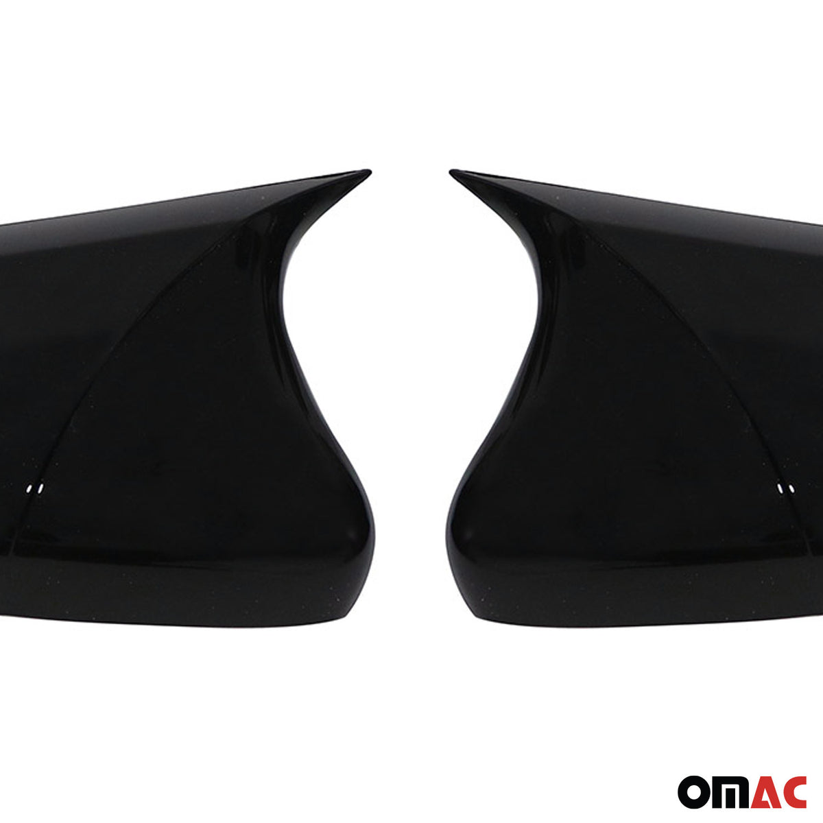 Spiegelkappen für Peugeot 208 2012-2019 Citroën C3 2016-20 C4 Cactus Schwarz 2x