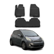 OMAC Gummimatten Fußmatten für Kia Venga 2010-2019 TPE Automatten Schwarz 3x