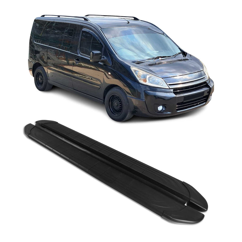Trittbretter Seitenschweller für Citroen Jumpy 2006-2016 Aluminium L1 Kurzer 2x