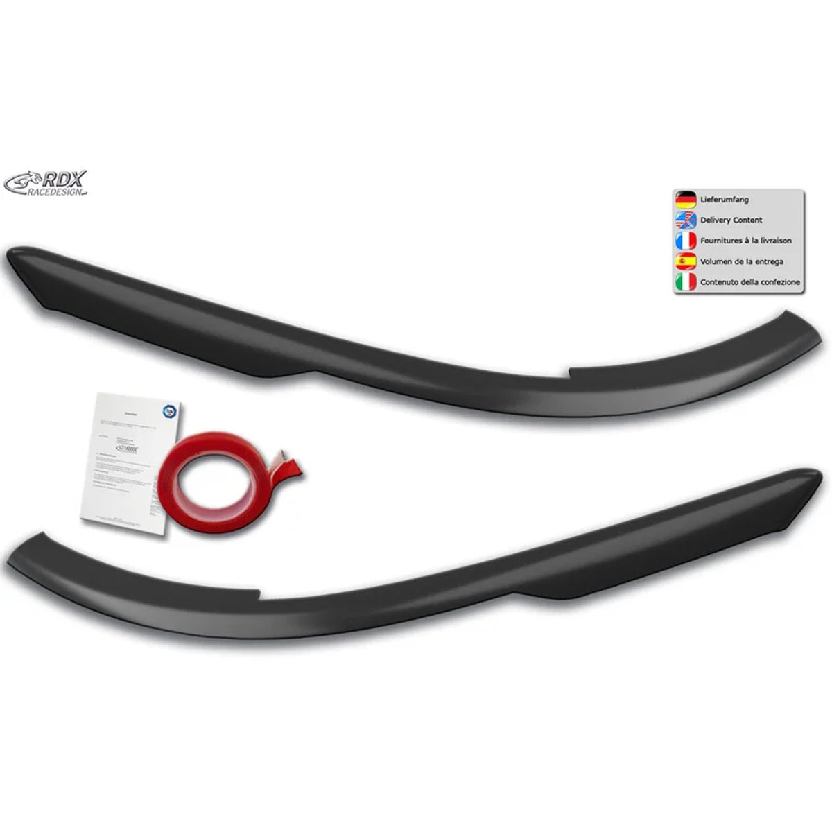 RDX Scheinwerferblenden für VW Golf VIII CD 2020- ABS TÜV