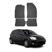 OMAC Gummi Fußmatten für Ford Fiesta MK5 2002-2008 Automatten Gummi Schwarz 4tlg