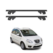 Dachträger Grundtäger für Lancia Musa 2007-2012 Facelift Alu 90kg TÜV Schwarz 2x