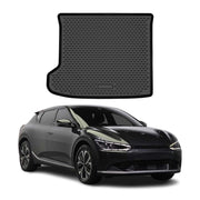 Kofferraummatte Laderaumwanne für Kia EV6 2024-2026 Facelift obere TPE Schwarz