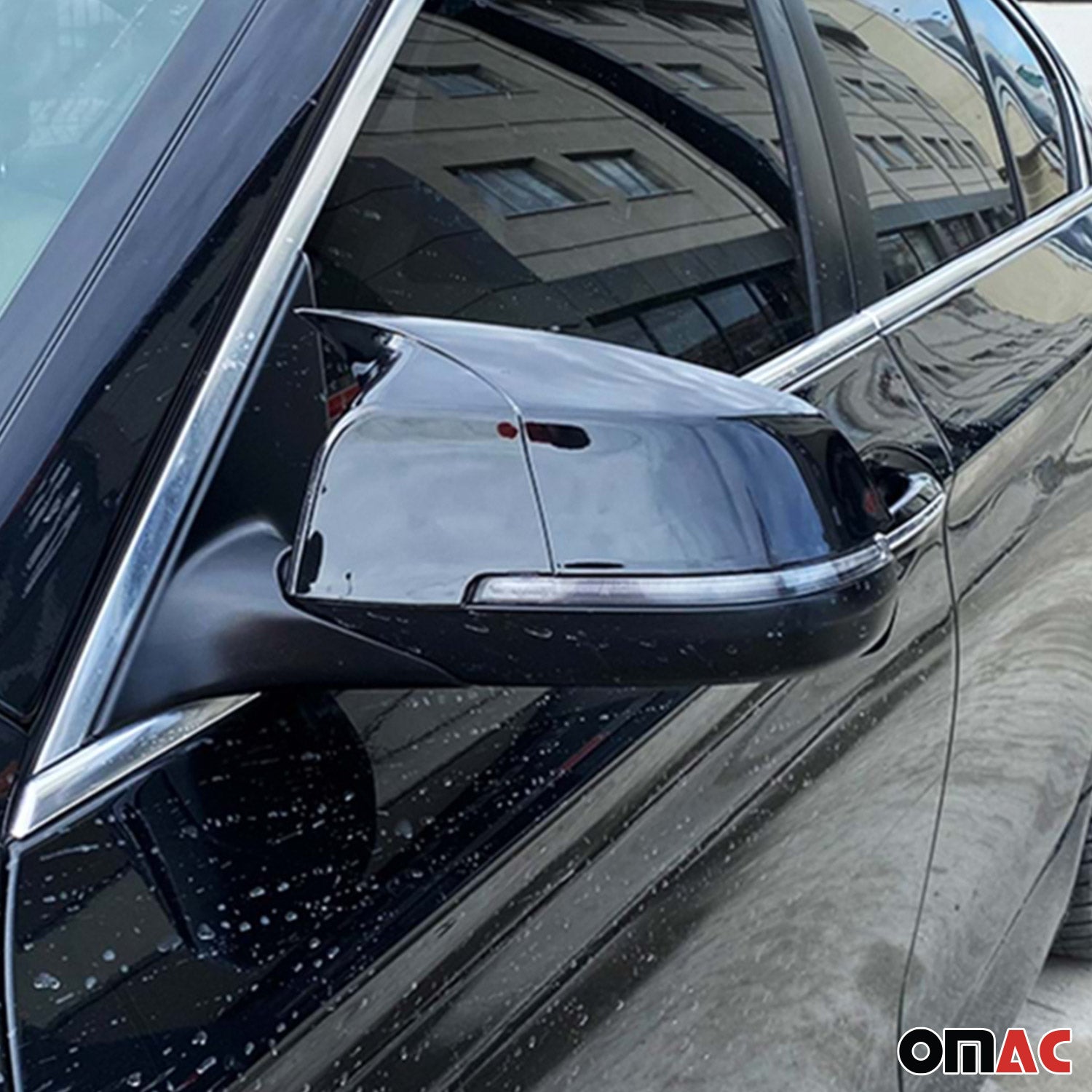 Spiegelkappen Spiegelabdeckung für BMW 5er F10 F11 F18 2014-2018 ABS Schwarz 2x