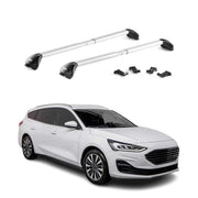 Dachträger Grundtäger für Ford Focus IV Turnier 2018-2025 100kg Alu Silber ABE