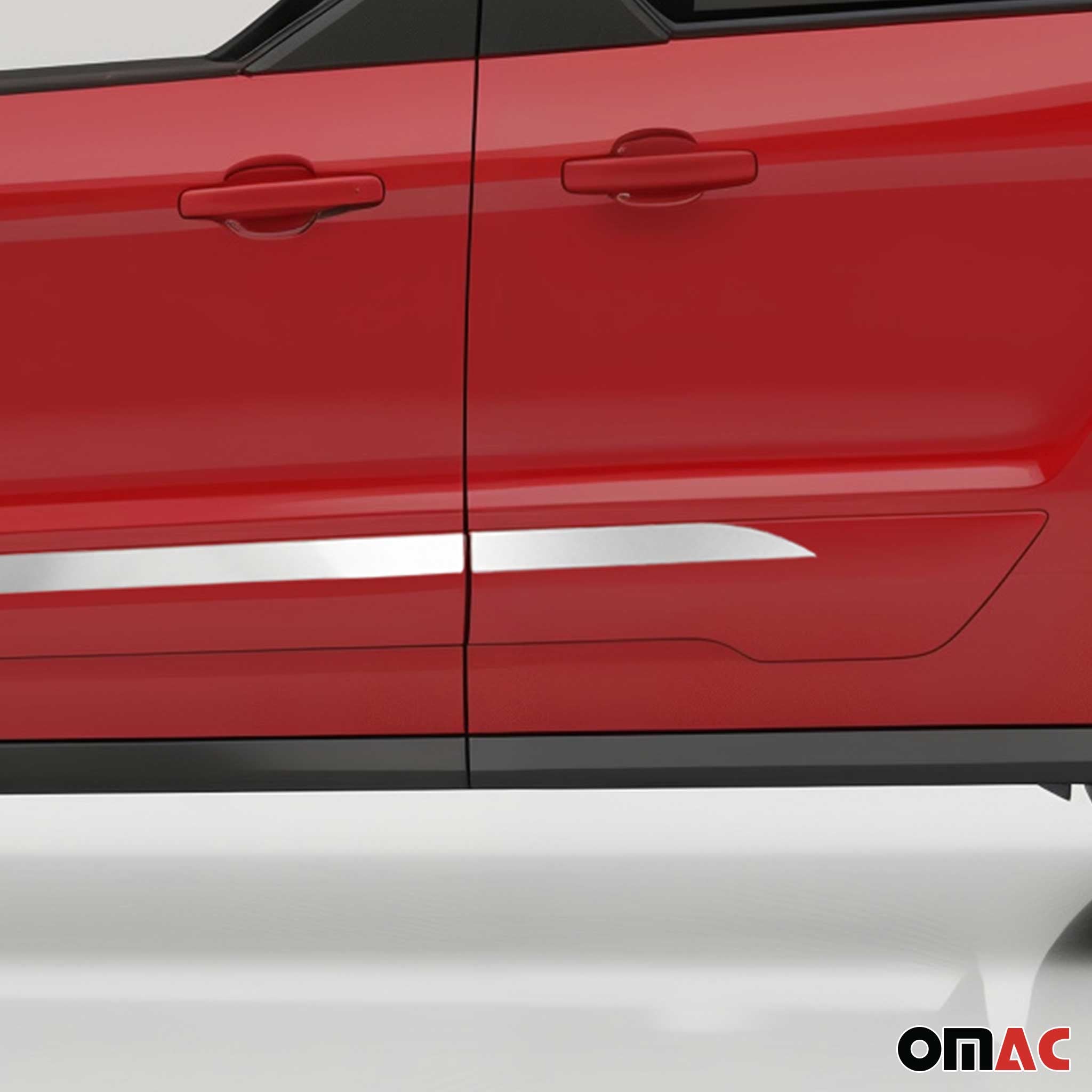 Seitentürleiste Türleisten Türschutzleiste für Ford Connect 2014-2019 Chrom 4x