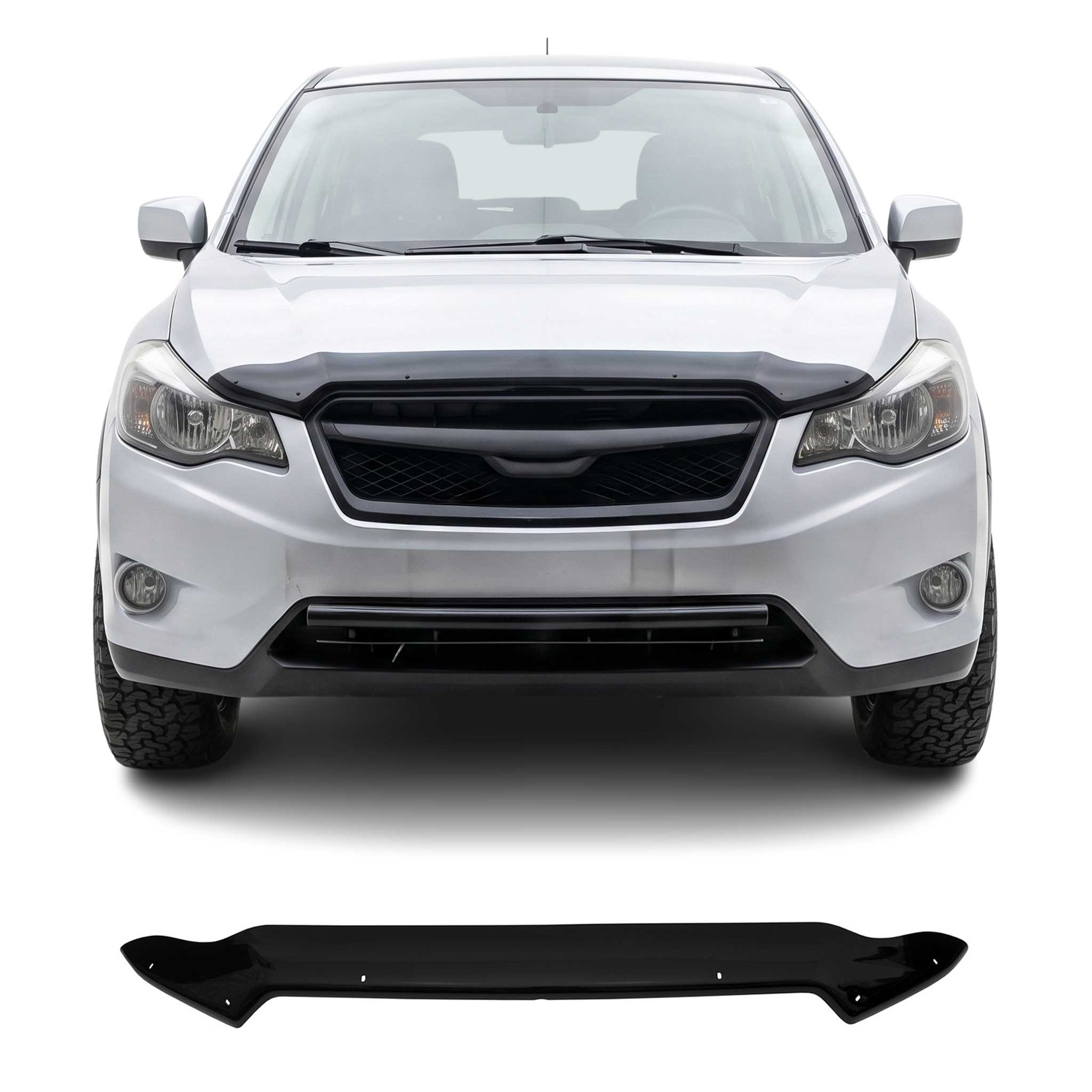Motorhaube Deflektor Insekten Steinschlagschutz für Subaru XV 2012-2018 Dunkel