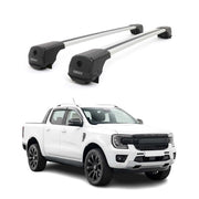 Dachträger Grundträger für Ford Ranger T6 P703 2022-2026 Aluminium 75kg Grau 2x