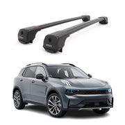 Dachträger Grundträger für LYNK & CO 01 2021-2026 Aluminium 75kg Schwarz 2tlg